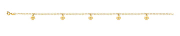 18K Gold Layered Oro Laminado Anklet 71.0218-10